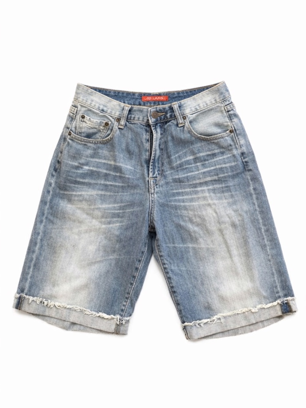 Vintage Ed Hardy Denim Shorts – Y2K Distressed Baggy Fit – Size 31